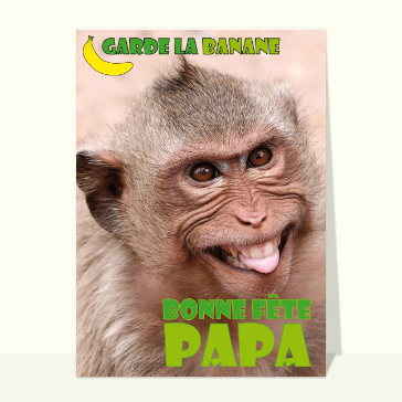 Garde la banane petit singe