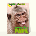 Cartes fête des pères et animaux pour votre texte