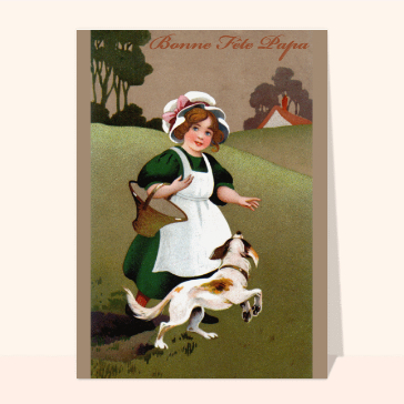 La paysanne et son chien