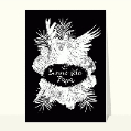Cartes fête des pères et animaux pour votre texte