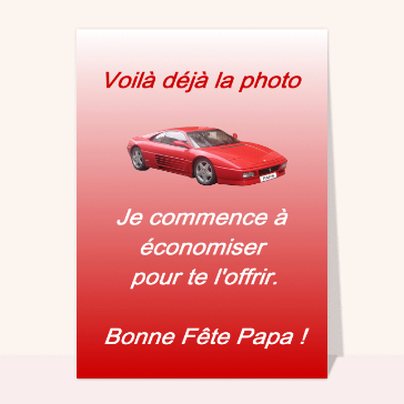 Une ferrari pour la fete des peres