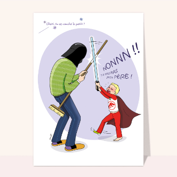 Carte Tu n`es pas mon père
