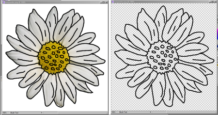 comment faire un coloriage marguerite