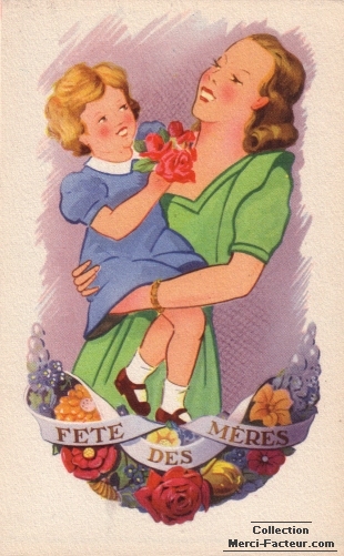 Fete des Mères dans les bras de Maman