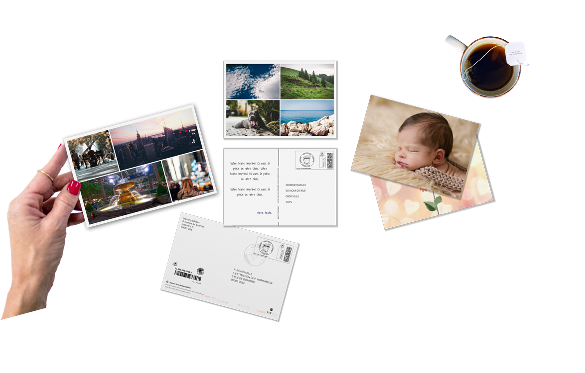 Envoi de cartes postales dans le monde entier
