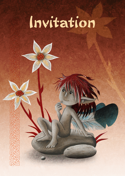 Carte Invitation Anniversaire Petit Lutin Envoyer Une Vraie Carte Invitation Anniversaire Des 0 99 Merci Facteur