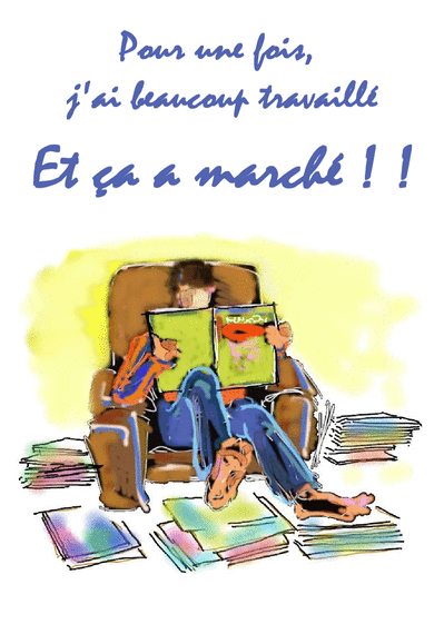 Carte d'examen réussi, envoyer cette carte ca a marché par 