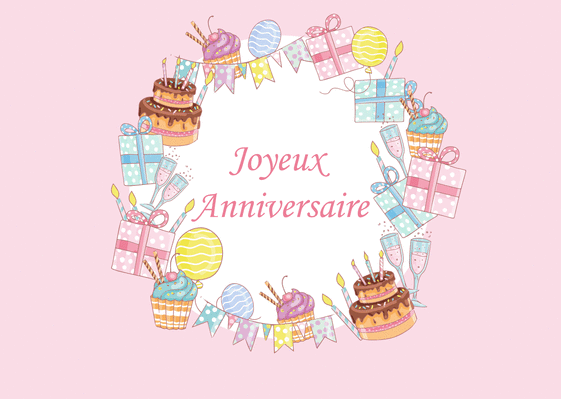 Modèle De Carte D'anniversaire Avec Cupcake Et Bougies | Vecteur Gratuite