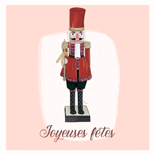 carte Casse-noisette festif pour des fêtes joyeuses 