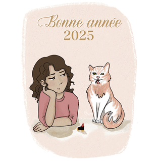 carte Chat et humour pour une bonne année 2026  