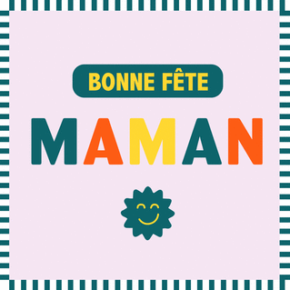 carte Maman rayonnante et pleine de joie 