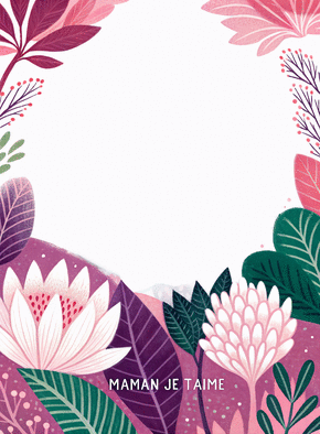 carte Fleurs éclatantes pour une maman aimée 