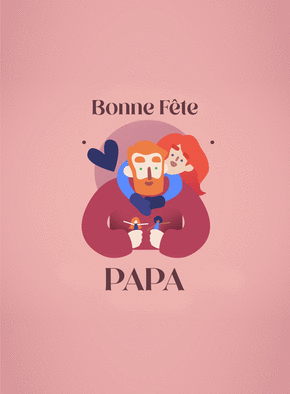 carte Papa, un héros tendre et coloré 