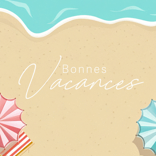 carte Vacances ensoleillées sous le parasol 