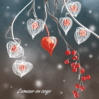 carte C&oelig;ur emprisonn&eacute; pour une d&eacute;claration passionn&eacute;e 