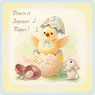 carte Joyeuses P&acirc;ques 