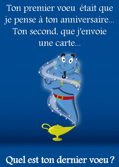 Carte Le Genie Des Anniversaires Envoyer Une Vraie Carte Anniversaire Humour Des 0 99 Merci Facteur