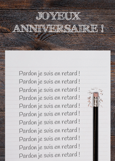 Carte Bon Anniversaire Pardon Je Suis En Retard Envoyer Une Vraie Carte Anniversaire En Retard Des 0 99 Merci Facteur Carte Bon Anniversaire Pardon Je Suis En Retard Envoyer Une Vraie Carte Anniversaire En Retard Des 0 99 Merci Facteur
