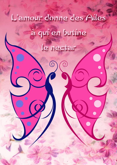 Carte L Amour Donne Des Ailes Envoyer Une Vraie Carte Saint Valentin Des 0 99 Merci Facteur