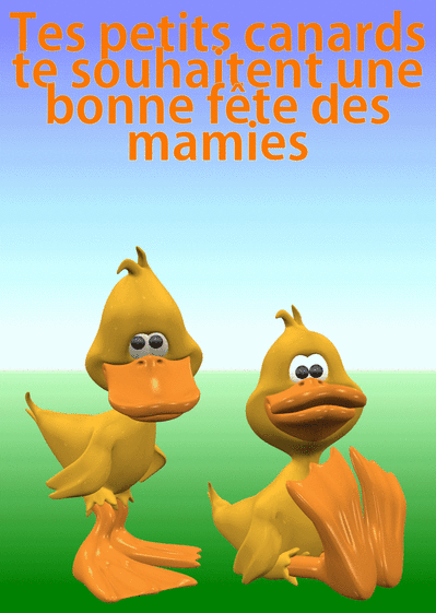 Carte Petits Canards Fête Des Grand-mères : Envoyer une 