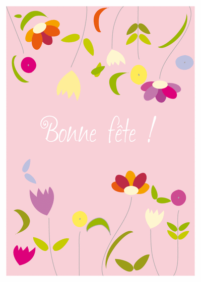 Carte Bonne Fête Tout En Fleures : Envoyer une Carte Bonne 