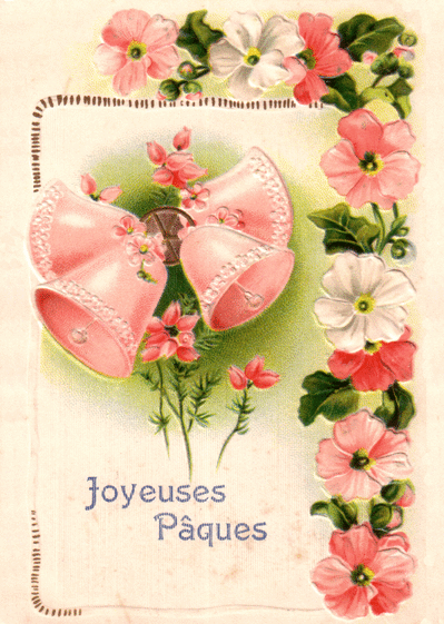 Carte Les Cloches De Pâques : Envoyer une Carte Ancienne 