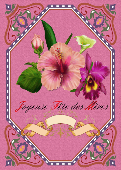 Carte Joyeuse Fete Des Meres Envoyer Une Vraie Carte Fete Des Meres Avec Des Fleurs Des 0 99 Merci Facteur