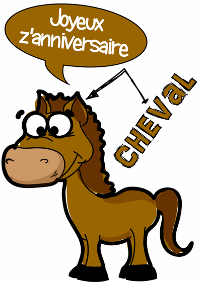 Carte Cheval Joyeux Anniversaire Envoyer Une Vraie Carte Anniversaire Animaux Rigolos Des 0 99 Merci Facteur