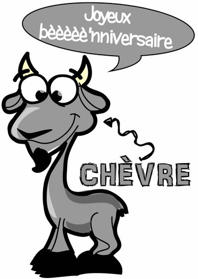 Carte La Chevre Qui Souhaite Un Anniversaire Envoyer Une Carte Anniversaire Z Animaux Des 0 99 Merci Facteur