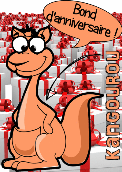Carte Bond D'anniversaire Du Kangourou : Envoyer une Carte 