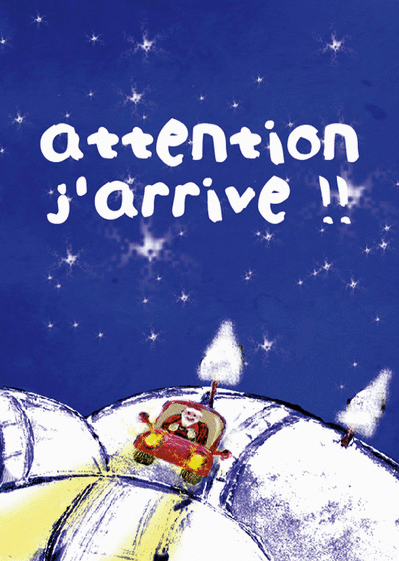 Carte Pere Noel Arrive : Envoyer une Carte De Noël Humour 