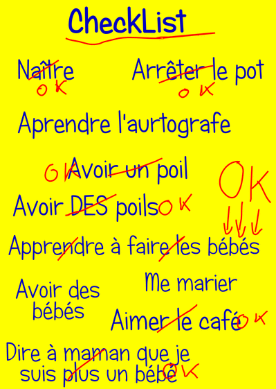 Carte La Checklist Des 18 Ans