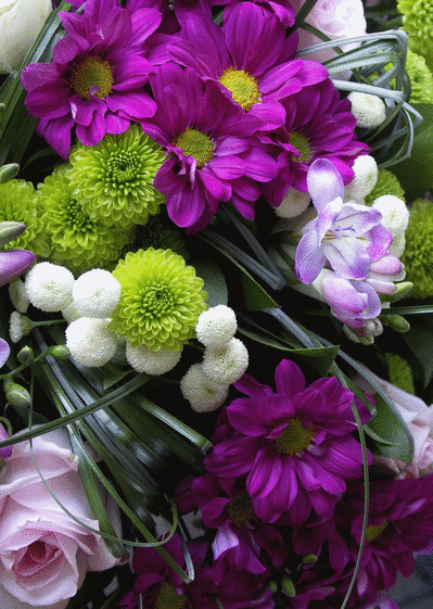 Carte Un Grand Bouquet De Fleurs