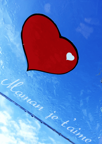 Carte Maman Je T Aime Avec Gros Coeur Rouge Envoyer Une Vraie Carte Fete Des Meres Des 0 99 Merci Facteur