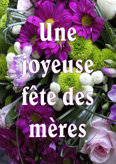 Carte Fete Des Meres Et Fleurs Violettes Envoyer Une Vraie Carte Fete Des Meres Avec Des Fleurs Des 0 99 Merci Facteur