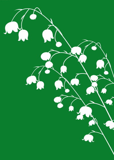 Carte Silhouettes De Brins De Muguet : Envoyer une Carte 