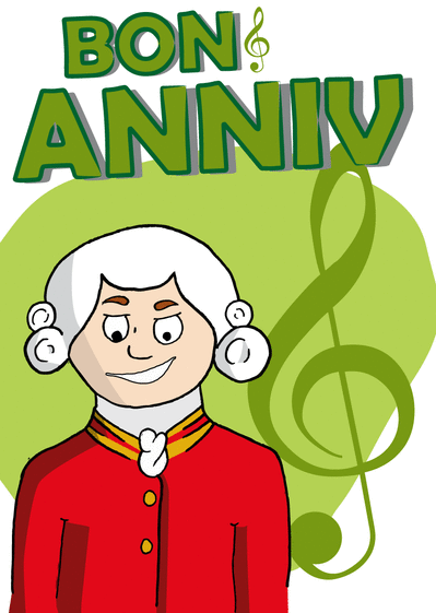 Carte Bon Anniversaire Musique Classique Avec Mozart  Carte Bon Anniversaire Musique Classique Avec Mozart