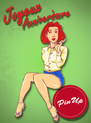pin up anniversaire image Carte Professeur Pin Up D Anniversaire Envoyer Une Carte pin up anniversaire image