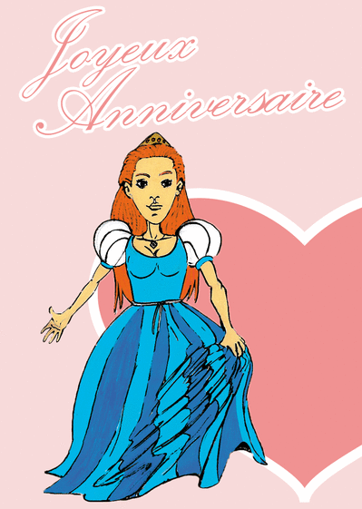 Carte Anniversaire De Jolie Princesse Envoyer Une Vraie Carte Anniversaire Enfant Des 0 99 Merci Facteur