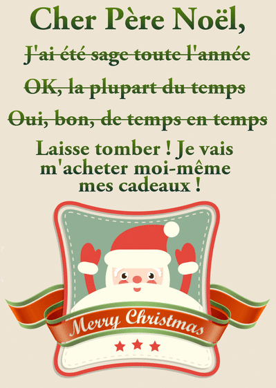 Sage ou pas pour Noël