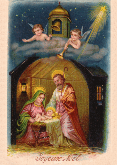 Carte Ancienne La Nativité : Envoyer une Carte De Noël 