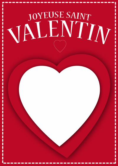 Carte Avec Coeurs Envoyer Cette Un Coeur Blanc Dans Carte Un Coeur Blanc Dans Rouge