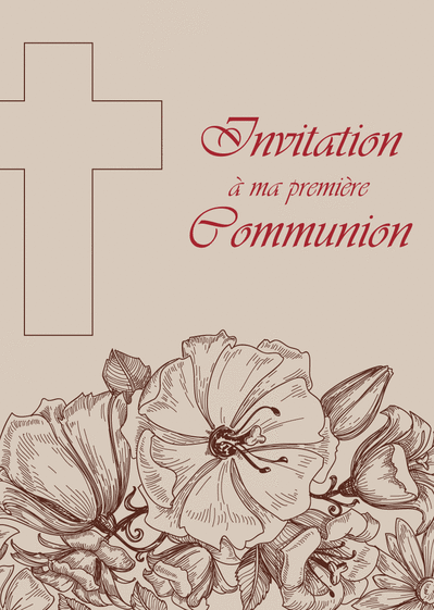 Carte Invitation A Ma Premiere Communion Envoyer Une Carte Premiere Communion Des 0 99 Merci Facteur