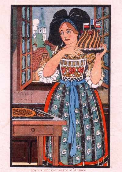Carte Un Joyeux Anniversaire Alsacien Envoyer Une Vraie Carte Anniversaire Ancienne Des 0 99 Merci Facteur