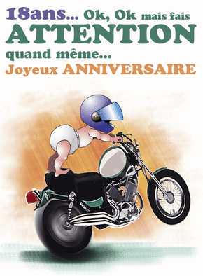 joyeux anniversaire avec moto Carte 18 Ans Motard Acrobate Envoyer Une Carte Anniversaire 18 joyeux anniversaire avec moto