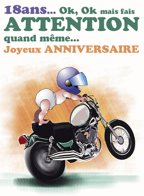 carte anniversaire pour motard Carte 18 Ans Motard Acrobate Envoyer Une Carte Anniversaire 18 carte anniversaire pour motard