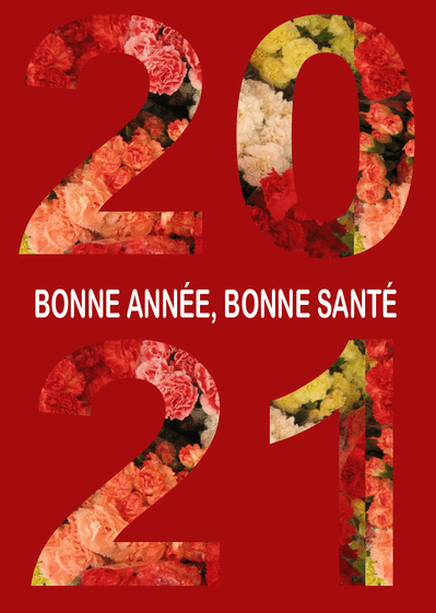 Carte Des Fleurs Dans La Nouvelle Annee 21 Envoyer Une Carte De Voeux 21 Avec Des Fleurs Des 0 99 Merci Facteur