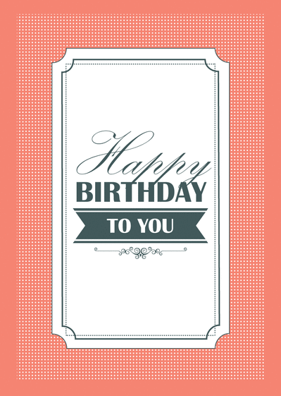 Carte Panneau Retro Happy Birthday Envoyer Une Vraie Carte Joyeux Anniversaire En Plusieurs Langues Des 0 99 Merci Facteur