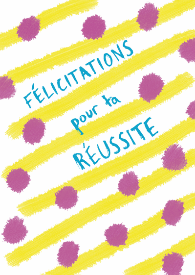 Carte Felicitations Pour Ta Reussite Petillante Envoyer Une Vraie Carte D Examen Reussi Des 0 99 Merci Facteur