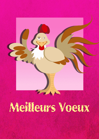 Carte Meilleurs Voeux Du Coq : Envoyer une Carte De Voeux 